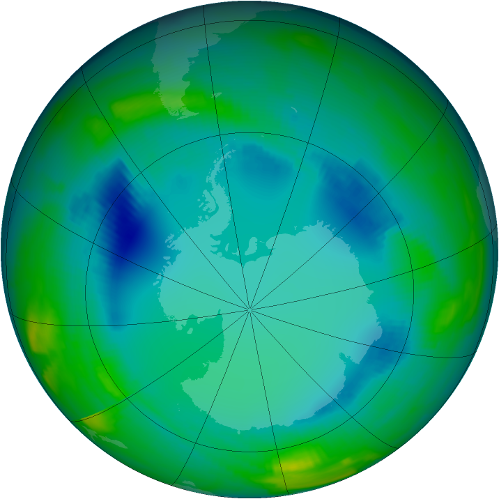 Ozone Map 1996-07-30